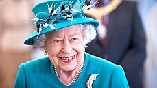 Královna Alžběta II. na návštěvě Institutu klimatických změn na univerzitě v...