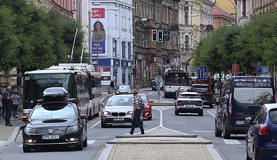 Americká ulice v Plzni. (10. 7. 2021)