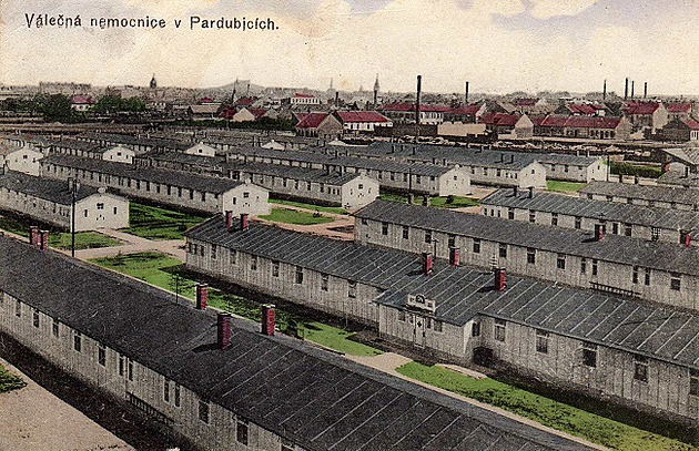 Vále�ná nemocnice vznikla v letech 1914 a� 1915 a slou�ila a� do roku 1919.