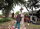 Instalace nov zrekonstruovaných boích muk v Podhradu