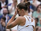 Zklamaná Karolína Plíková po ztrát fiftýnu ve finále Wimbledonu