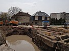 Vstavba novho mostu pes Meziboskou ulici v Litvnov. (24. dubna 2021)