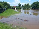 Takto zaplavil potok st Zkup-Bokova (18. ervence 2021)