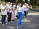Píznivci tleskají moldavské prezidentce Maie Sanduové. Její proevropská Strana...