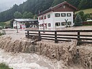 Silné pívalové det zpsobily záplavy i v horním Bavorsku. Zvlát zasaené...