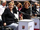 Nmecká kancléka Angela Merkelová navtívila  spolkovou zemi Porýní-Falce,...