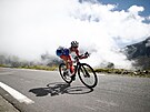 David Gaudu bhem sólového úniku v osmnácté etap Tour de France.