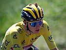 Tadej Pogaar bhem devatenácté etapy Tour de France.