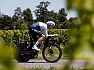 Chris Froome bhem dvacáté etapy Tour de France.