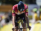 Kasper Asgreen bhem dvacáté etapy Tour de France.