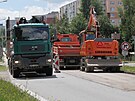 Prvn� etapa opravy pr�tahu za�ala ve ����e uzav�rkou �seku Jungmannovy ulice u...