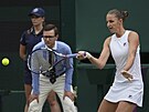 Karolína Plíková ve finále Wimbledonu.