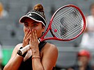 Rumunská tenistka Elena-Gabriela Ruseová po výhe na turnaji v Hamburku