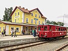 Oslavy výroí 120 let od otevení trati PovanyBezdruice. Na snímku je...