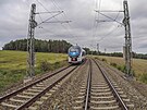 Míjení s vlakem eských drah ped Povany