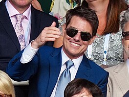 Herec Tom Cruise na Wimbledonu (Londýn, 11. ervence 2021)
