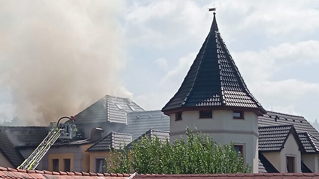 Požár v děčínském hotelu
