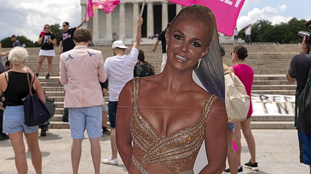 Lid vyli do ulic na podporu zpvaky Britney Spears v kauze opatrovnictv jejho majetku. (14. ervence 2021)