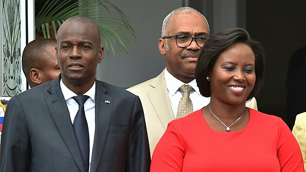 Haitsk prezident Jovenel Moïse a jeho manelka Martine (23. kvtna 2018)