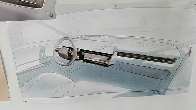 Designérské skici elektromobilu Hyundai Ioniq 5