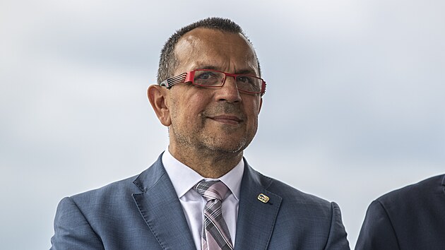 SPD oficiálně zahájila předvolební kampaň do PS za účasti všech krajských lídrů. Na snímku lídr Jaroslav Foldyna – poslanec. (15. července 2021)
