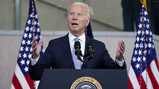 Americký prezident Joe Biden přednesl projev, v němž se neobvykle tvrdě pustil do republikánů kvůli jejich snahám zpřísňovat volební pravidla. (13. července 2021)
