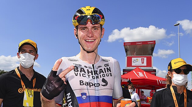 Matej Mohorič si v 19. etapě dojel pro své druhé vítězství na letošní Tour de France.