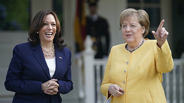 Nmeck kanclka Angela Merkelov zahjila svoji posledn nvtvu v USA. Nejdve se setkala s viceprezidentkou Kamalou Harrisovou. (15. ervence 2021)