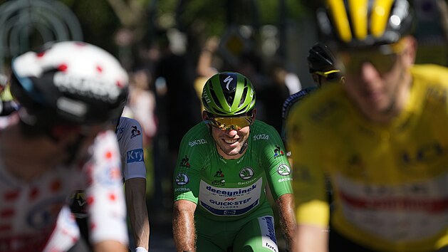 Mark Cavendish bhem jedenadvact etapy Tour de France.