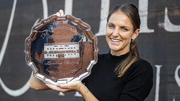 Karolna Plkov pijela do Prahy jako finalistka Wimbledonu.