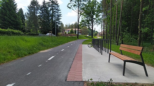 Cyklostezka spojila vesničku Křivice s Týništěm nad Orlicí (18. 6. 2021).