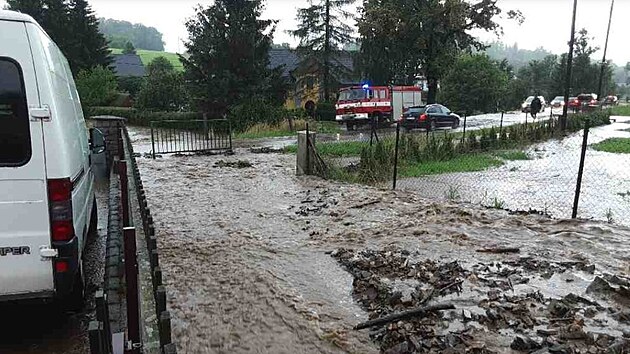 Vydatné deště zasáhly Olomoucký kraj.