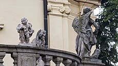 Barokní andílek v Moicích na Prostjovsku