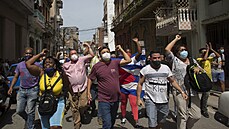 Masivní protivládní protesty na Kub. (11. ervence 2021)