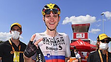 Matej Mohorič si v 19. etapě dojel pro své druhé vítězství na letošní Tour de...