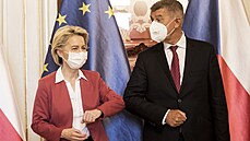 Pedsedkyn Evropské komise Ursula von der Leyenová pijela do Prahy. (19....