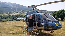 Jaroslav Rendl ped letem vrtulníkem na Tour de France