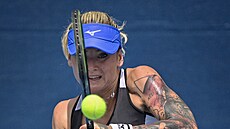 Tereza Martincová na turnaji Prague Open.