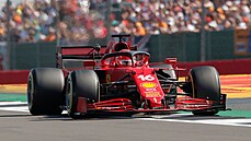 Charles Leclerc ve Velké cen Británie formule 1.