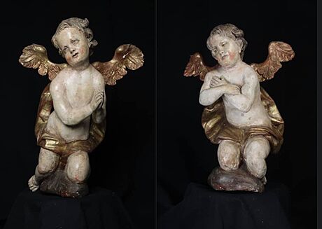 Soky andl ukradené v roce 2002 z perninského kostela.