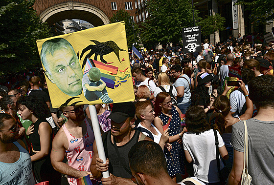 V Budapeti na Gay Pride protestovaly tisíce lidí proti zákazu osvty o LGBT....