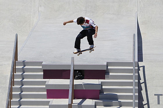 Premiérovým olympijským vítzem ve skateboardingu se stal Japonec Juto...