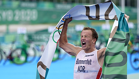 Kristian Blummenfelt / foto z olympiády v Tokiu