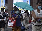 Tajfun In-fa proel nejprve Japonskem a Tchaj-wanem. (23. ervence 2021)