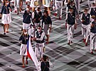 Slavnostní zahájení . etí vlajkonoi, tenistka Petra Kvitová a basketbalista...