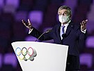 Prezident Mezinárodního olympijského výboru Thomas Bach hovoí bhem...