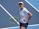 Letní olympijské hry Tokio 2020. eská tenistka Barbora Krejíková pi...