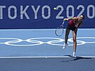 Karolína Plíková v prvním kole olympijského turnaje v Tokiu. (25. ervence...