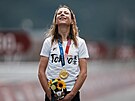 Nizozemská cyklistka Annemiek van Vleutenová se raduje ze zlaté olympijské...