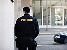 Policisté zasahují v praském sídle FAR (na snímku). (3. kvtna 2017)